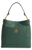 Tory Burch Chelsea Chain Leather Hobo - Green