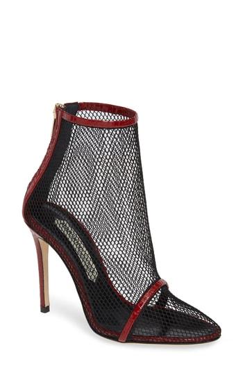 Women's Marskinryyppy Wolford Croc Embossed Bootie Us / 36eu - Black