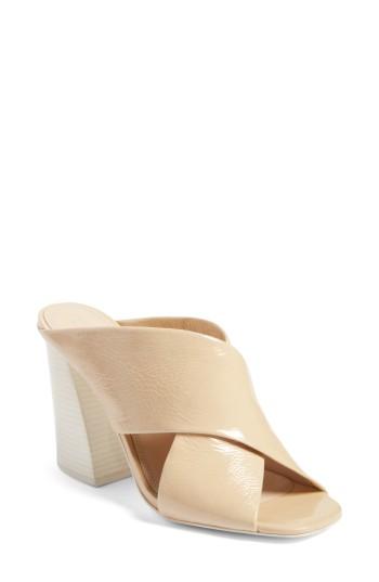 Women's Mercedes Castillo Leni Cross Strap Sandal .5 M - Ivory