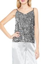 Women's Vince Camuto Allover Sequin Camisole Top, Size - Metallic