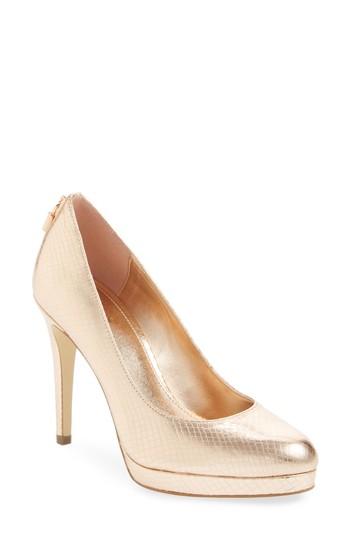 Women's Michael Michael Kors Antoinette Platform Pump M - Pink