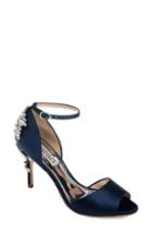 Women's Badgley Mischka Vienna Crystal Embellished Ankle Strap Pump .5 M - Blue