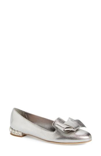 Women's Miu Miu Bow Loafer .5us / 36.5eu - Metallic