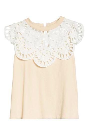 Women's See By Chloe Eyelet Bib Blouse
