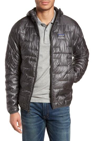 Men's Patagonia Micro Puff Hoodie - Grey