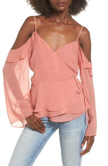 Women's Leith Cold Shoulder Wrap Top