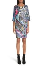 Women's Fuzzi Floral Patchwork Print Tunic Dress Us / 38 It - Black