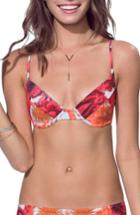 Women's Maaji Softy Photo Reversible Underwire Bikini Top - Coral