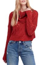 Women's Free People Shades Of Dawn Crop Sweater - Red