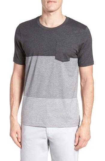 Men's Travis Mathew Kramp Colorblock Pocket T-shirt - Grey