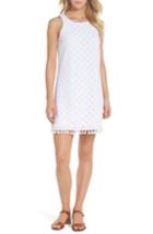 Women's Lilly Pulitzer Marquette Lace Shift Dress, Size - White
