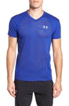 Men's Under Armour Microthread Swyft V-neck T-shirt - Blue