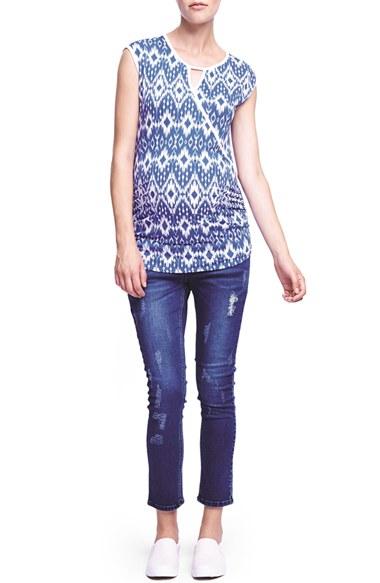 Women's The Urban Ma Keyhole Crossover Maternity Tee