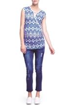 Women's The Urban Ma Keyhole Crossover Maternity Tee