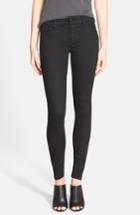 Women's Mother 'the Looker' Mid Rise Skinny Jeans - Black
