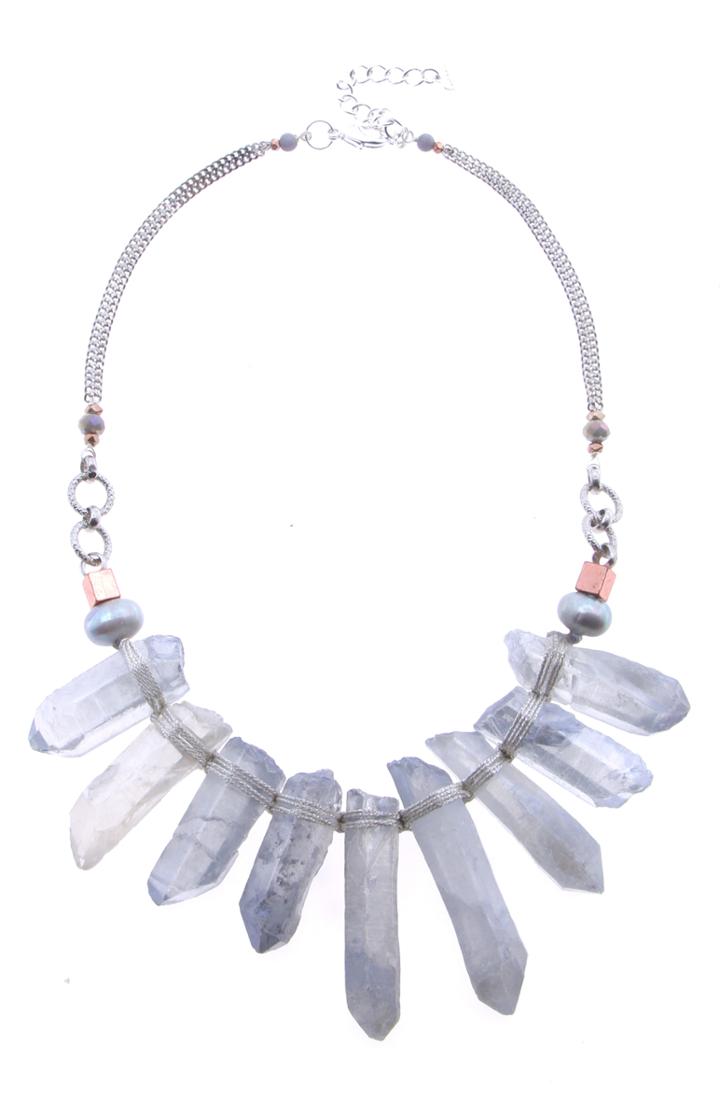 Women's Nakamol Design Quartz Statement Necklace
