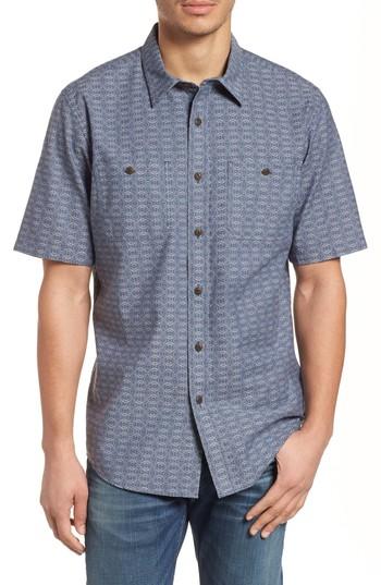 Men's Pendleton Short Sleeve Chambray Shirt - Blue