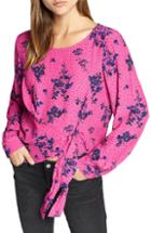 Women's Sanctuary Wrap It Up Print Blouse - Pink