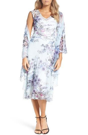 Women's Komarov A-line Dress & Shawl