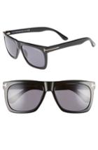 Men's Tom Ford Morgan 57mm Sunglasses - Shiny Black / Smoke