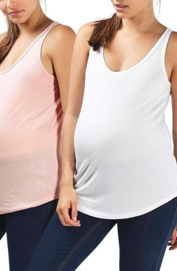 Women's Topshop Curve 2-pack Maternity Tank