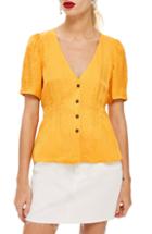 Women's Mansur Gavriel Button Up Silk Blouse Us / 38 It - Pink