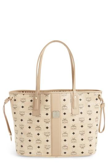 Mcm Medium Liz Reversible Visetos Coated Canvas Shopper -