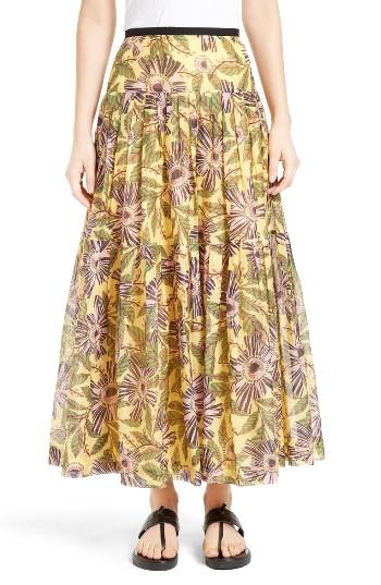Women's Red Valentino Passion Flower Print Skirt