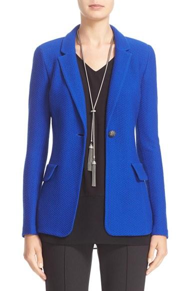 Women's St. John Collection Honeycomb Knit Jacket