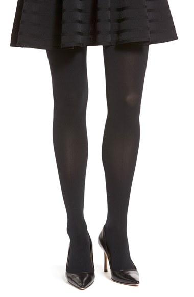 Women's Item M6 Opaque Tights, Size L1-s - Black