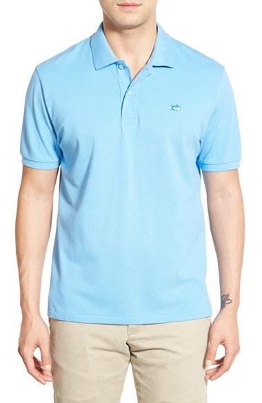 Men's Southern Tide 'skipjack Micro Pique' Stretch Cotton Polo, Size - Green