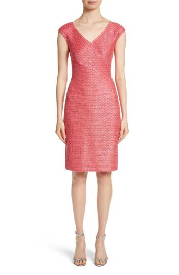 Women's St. John Collection Hansh Knit Dress - Coral