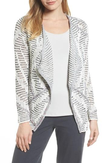 Women's Nic + Zoe Desert Dot Cardigan - Green