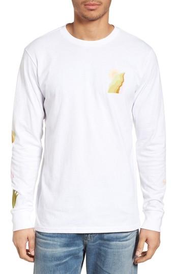 Men's Billabong Wandering Eye Embroidered Long Sleeve T-shirt - White