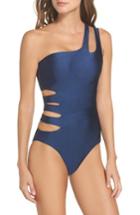 Women's Becca Reversible Asymmetrical One-piece Swimsuit - Blue