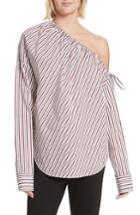 Women's Robert Rodriguez Cinched One-shoulder Top - Red