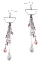 Women's Nakamol Design Freshwater Pearl & Chain Statement Earrings