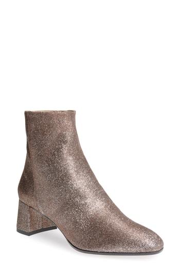 Women's Aquazzura Grenelle Metallic Bootie Us / 35eu - Metallic