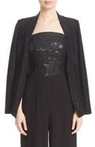 Women's St. John Collection Sequin Shimmer Twill Knit Jacket