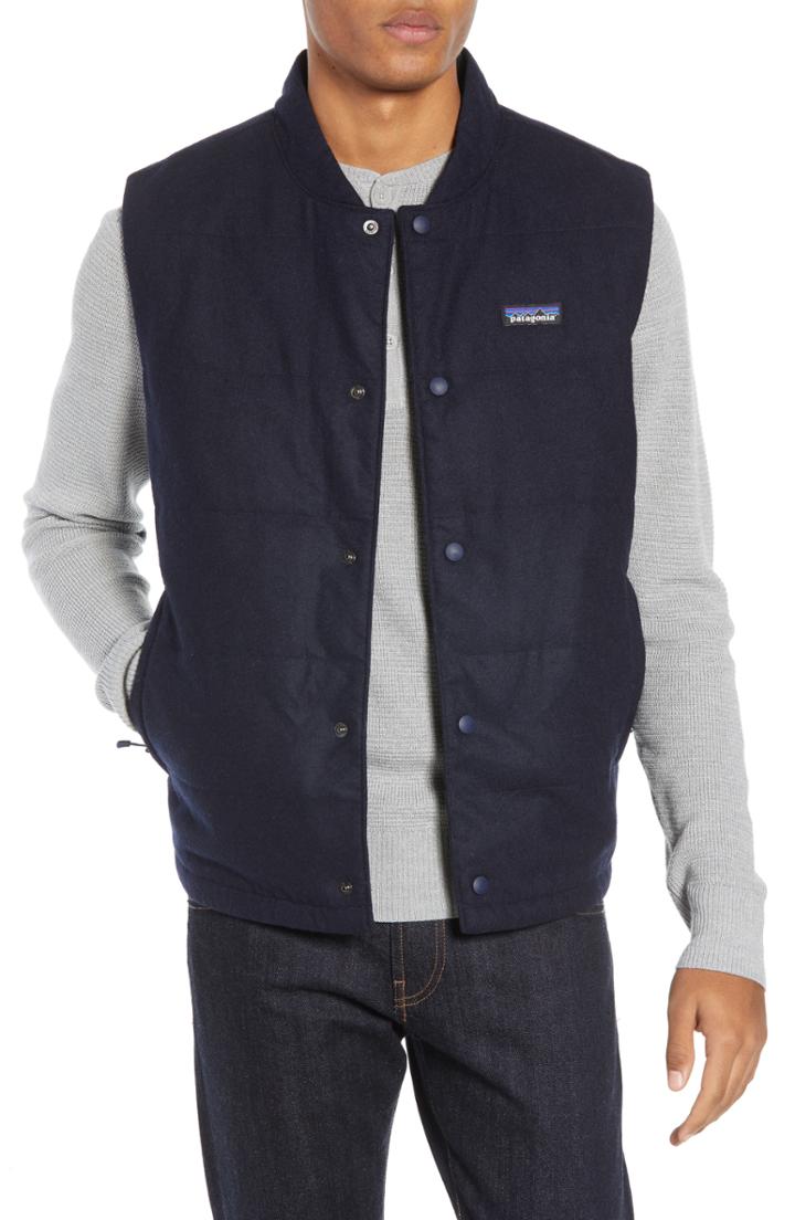 Men's Patagonia Recycled Woolyester Vest - Blue