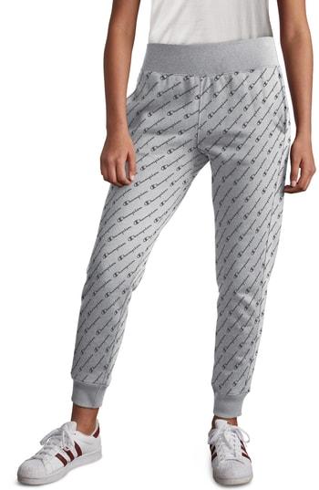 Women's Champion Logo Jogger Pants - Grey
