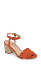 Women's Sole Society Sepia Fringe Sandal .5 M - Orange