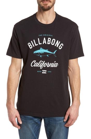 Men's Billabong Ca Reeler Graphic T-shirt - Black