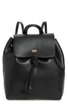Michael Michael Kors Medium Leather Backpack - Black