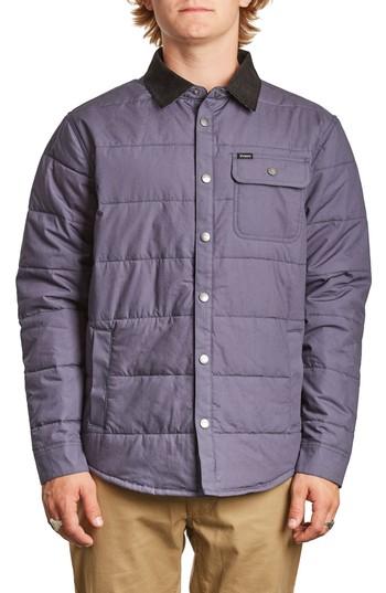 Men's Brixton 'cass' Quilted Jacket, Size - Blue
