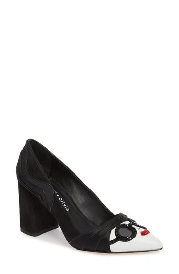 Women's Alice + Olivia Dinorah Pointy Toe Pump M - Black