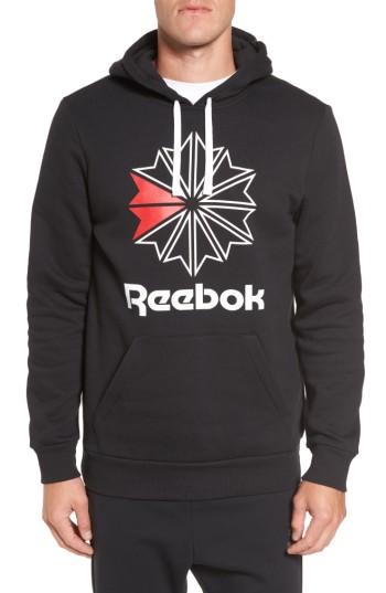 Men's Reebok Classics Star Graphic Hoodie - Black