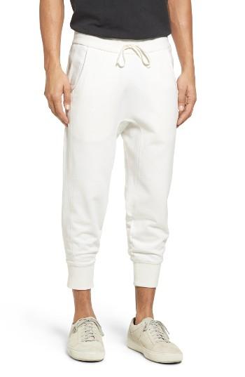 Men's Vince Crop Sweatpants - White