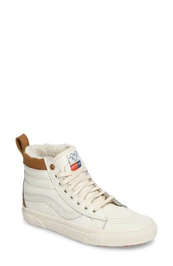 Women's Vans Sk-8 Hi Mte Sneaker .5 M - Beige