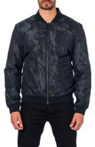 Men's Jared Lang New York Reversible Bomber Jacket - Black